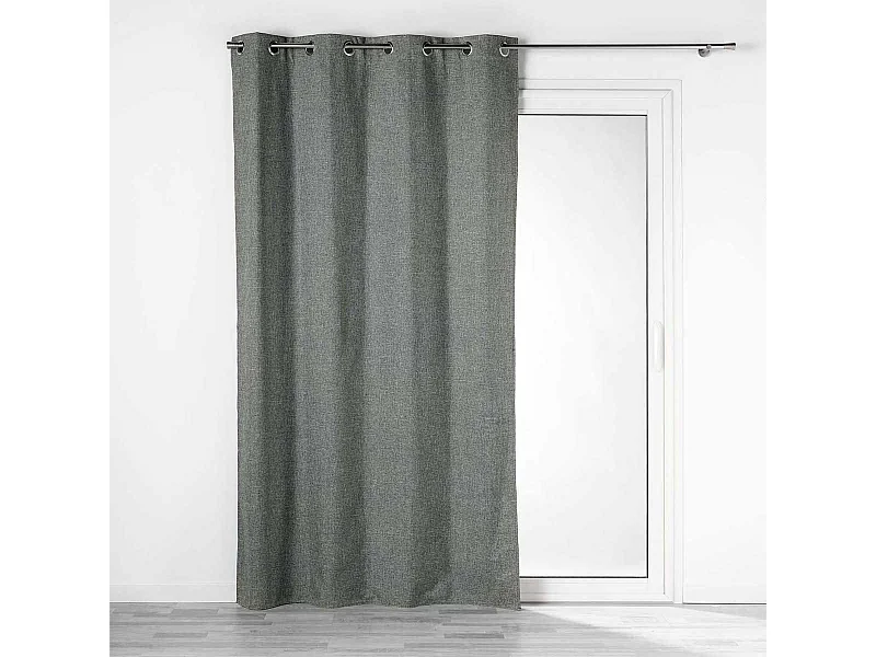 Rideau Occultant à Œillets "Crépuscule" 140x260cm Anthracite