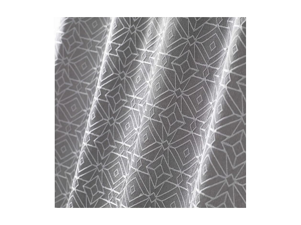 Rideau Jacquard "Dynastie" 140x260cm Gris