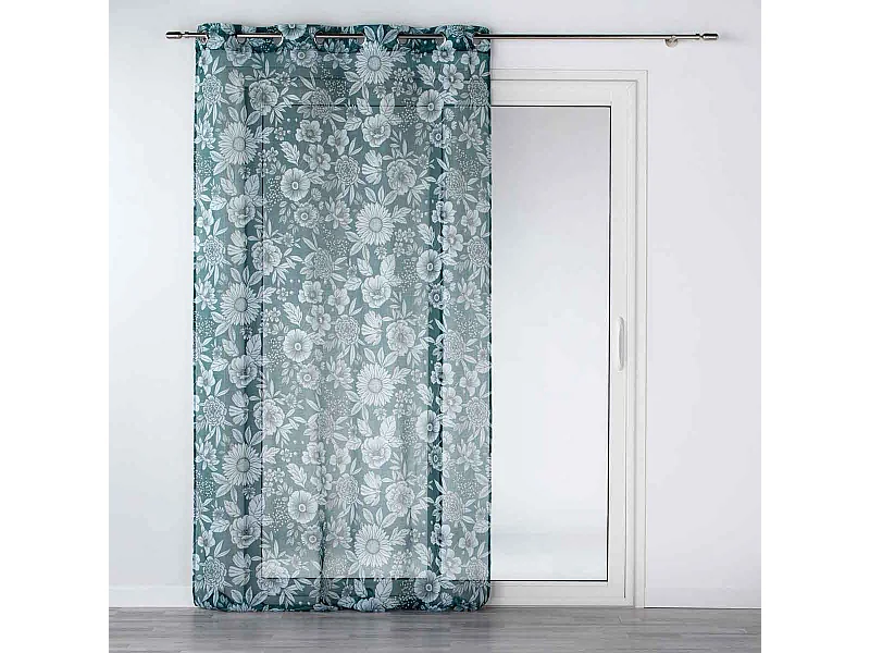 Rideau Voilage à Œillets "Milady" 140x280cm Bleu