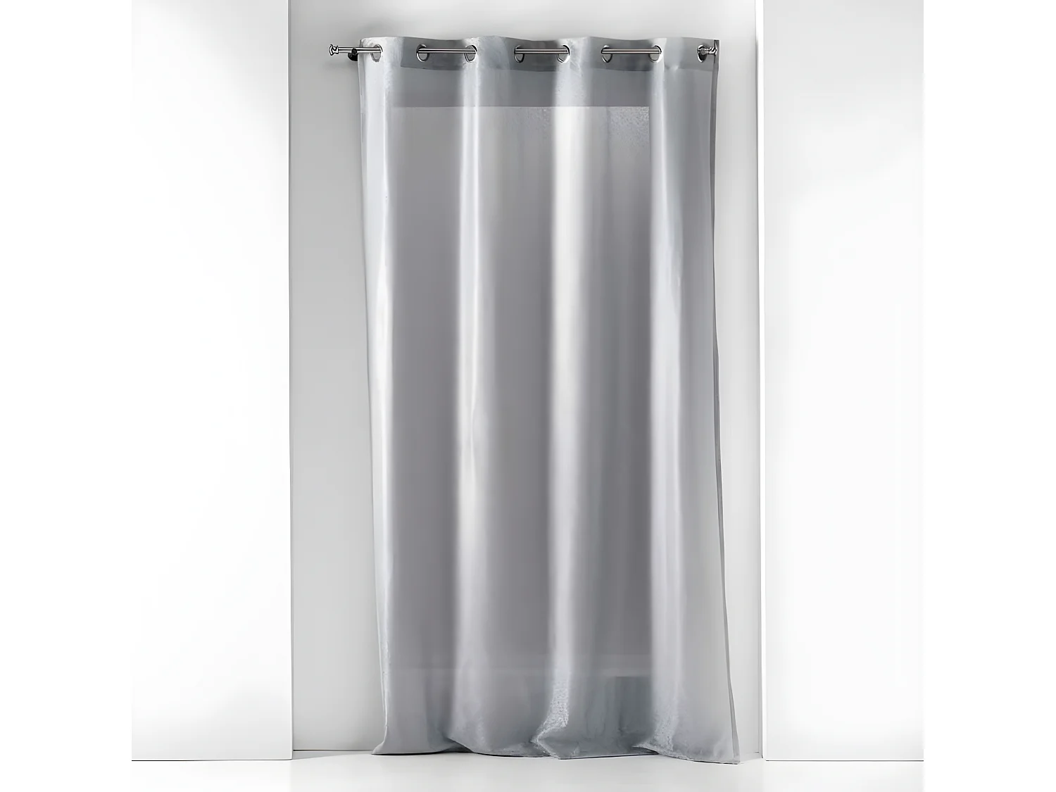 Rideau Voilage à Œillets "Castille" 140x240cm Gris