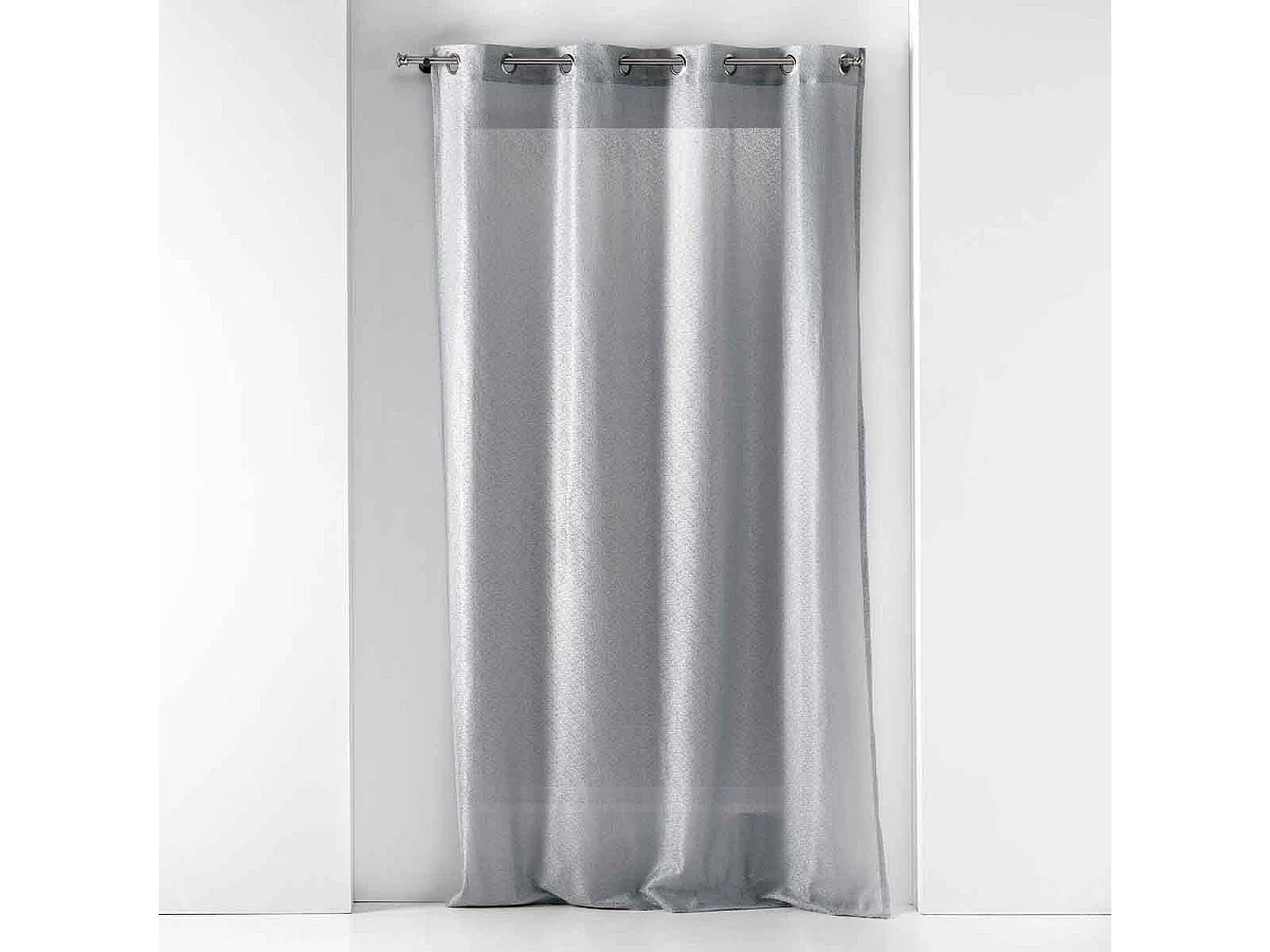 Rideau Voilage à Œillets "Castille" 140x240cm Gris