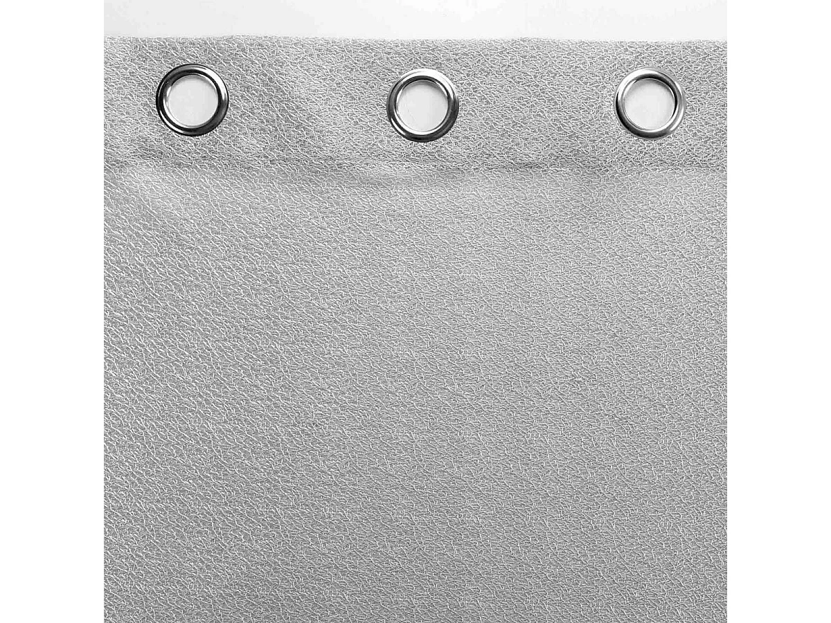 Rideau Voilage à Œillets "Castille" 140x240cm Gris