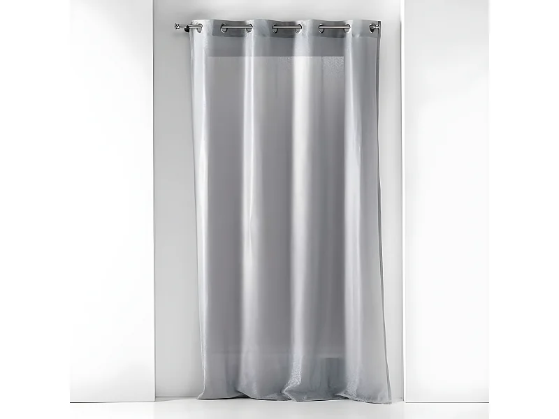 Rideau Voilage à Œillets "Castille" 140x240cm Gris