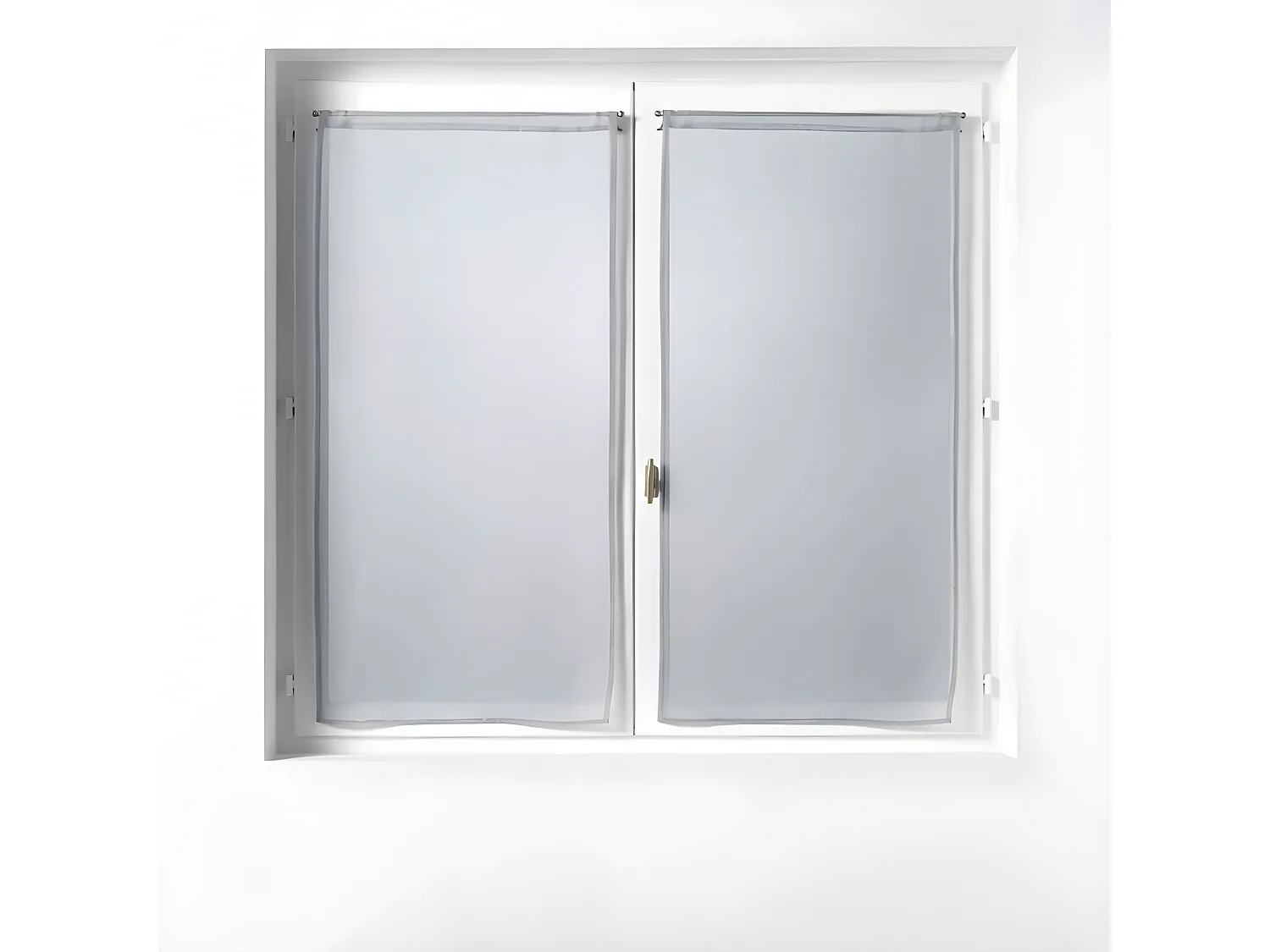 Paire de Voilages "Sandra" 60x160cm Gris