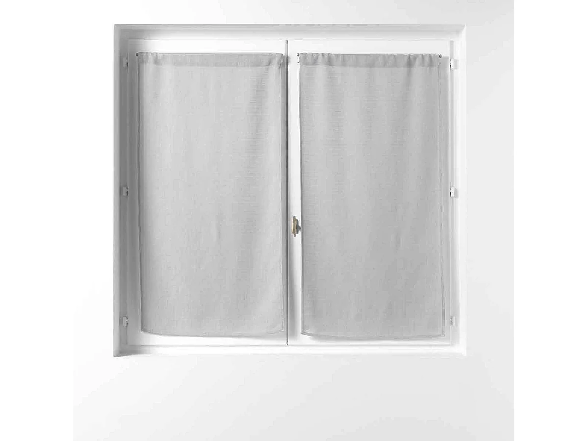 Paire de Voilages "Soane" 60x160cm Gris