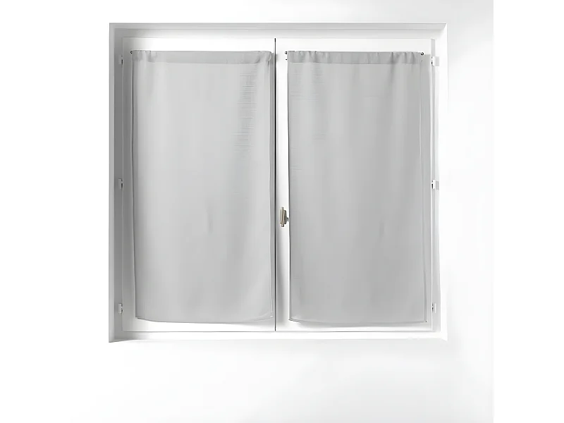 Paire de Voilages "Soane" 60x160cm Gris