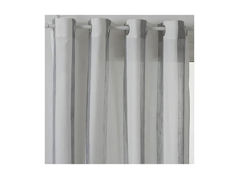 Rideau Voilage "Hugo" 140x240cm Gris