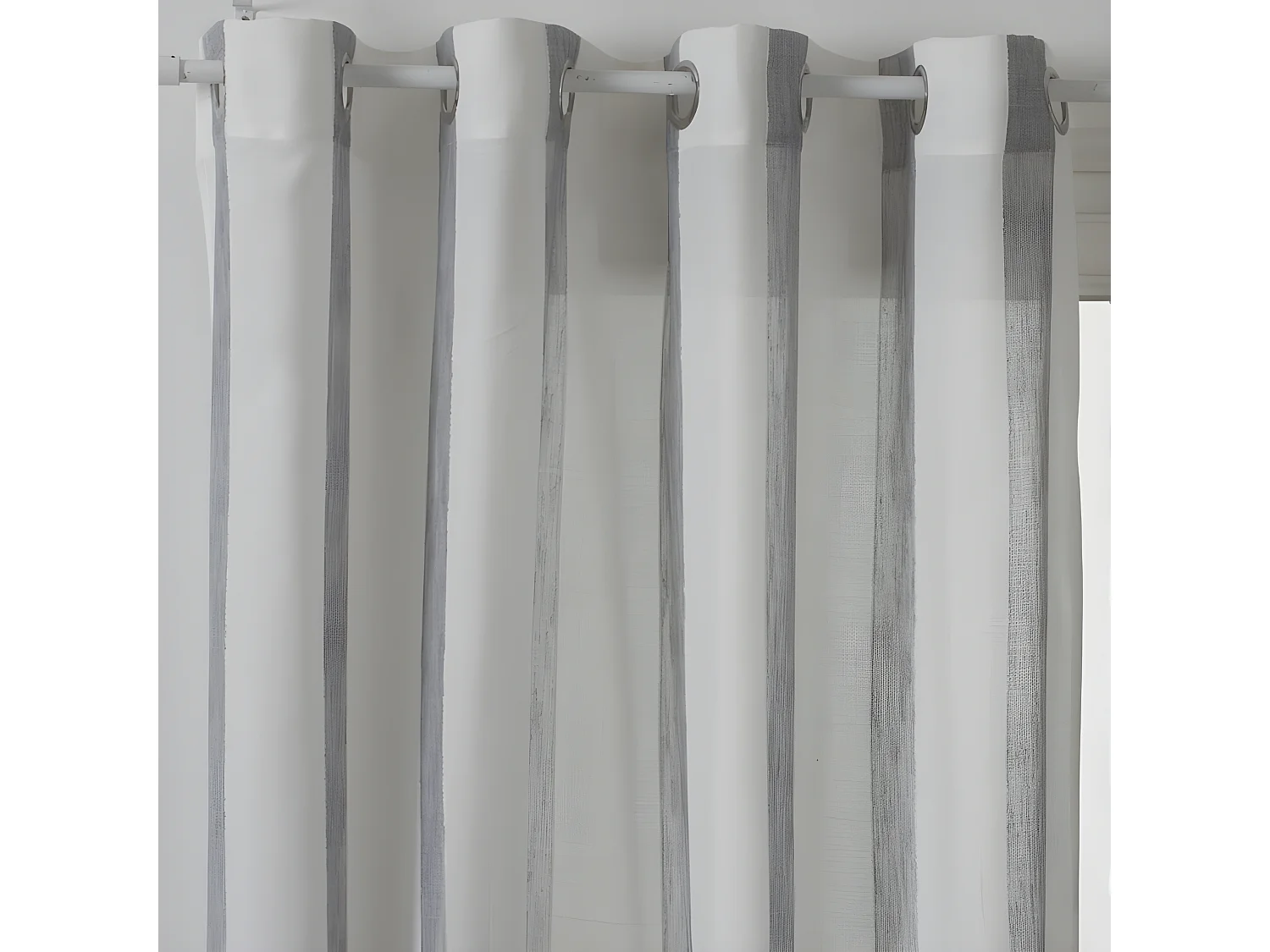 Rideau Voilage "Hugo" 140x240cm Gris