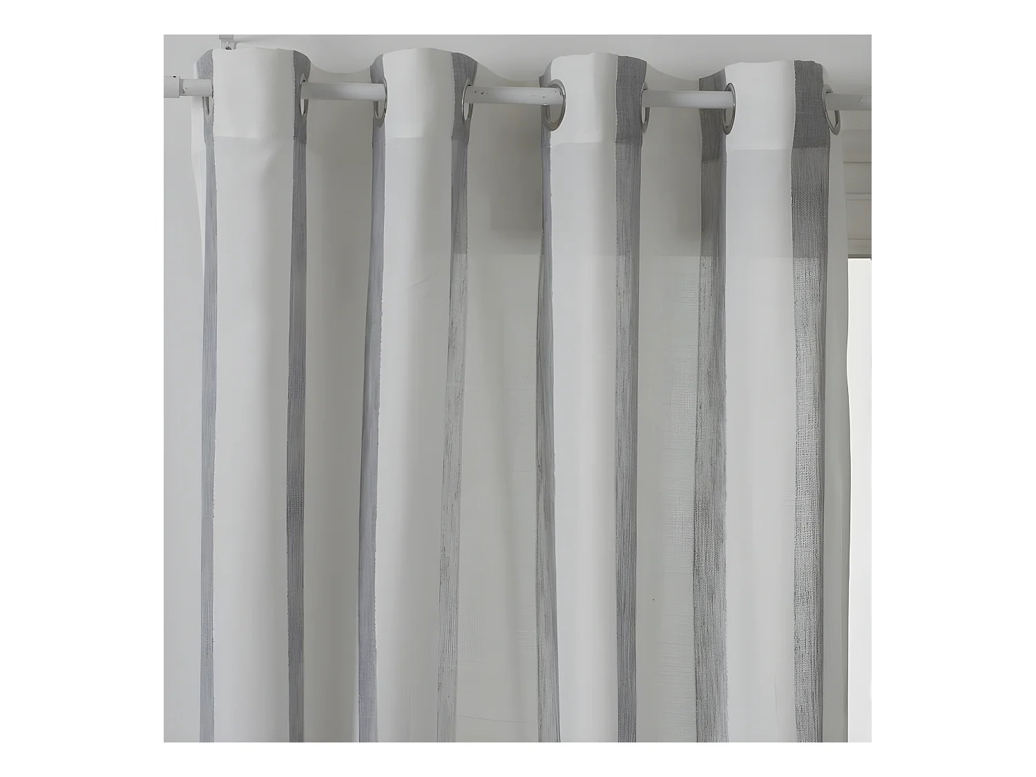 Rideau Voilage "Hugo" 140x240cm Gris