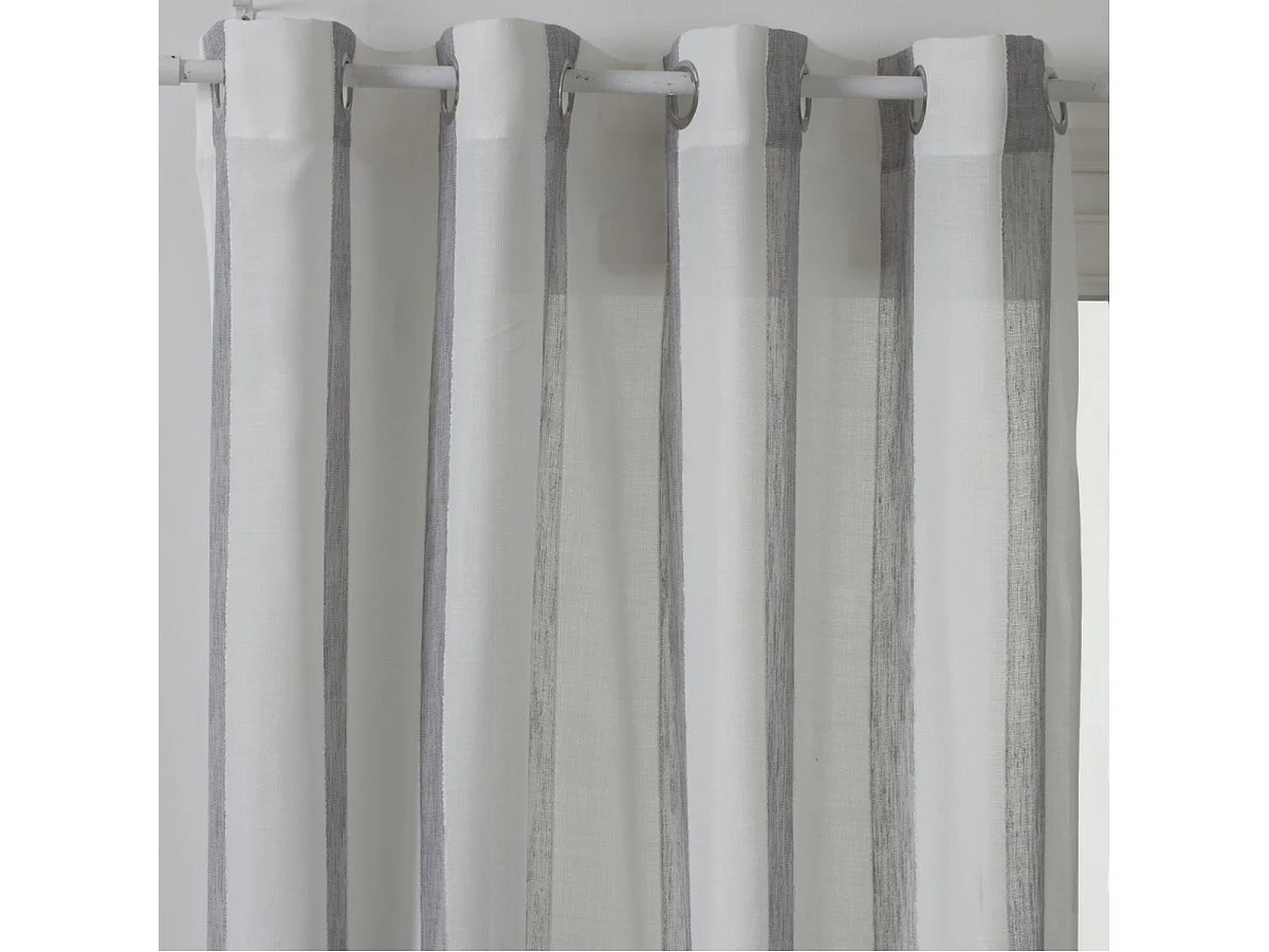 Rideau Voilage "Hugo" 140x240cm Gris