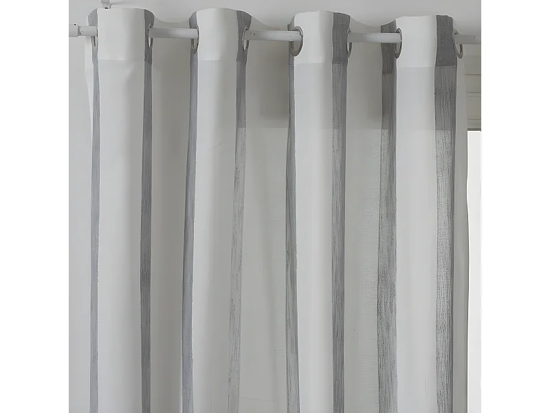 Rideau Voilage "Hugo" 140x240cm Gris