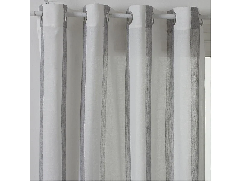 Rideau Voilage "Hugo" 140x240cm Gris