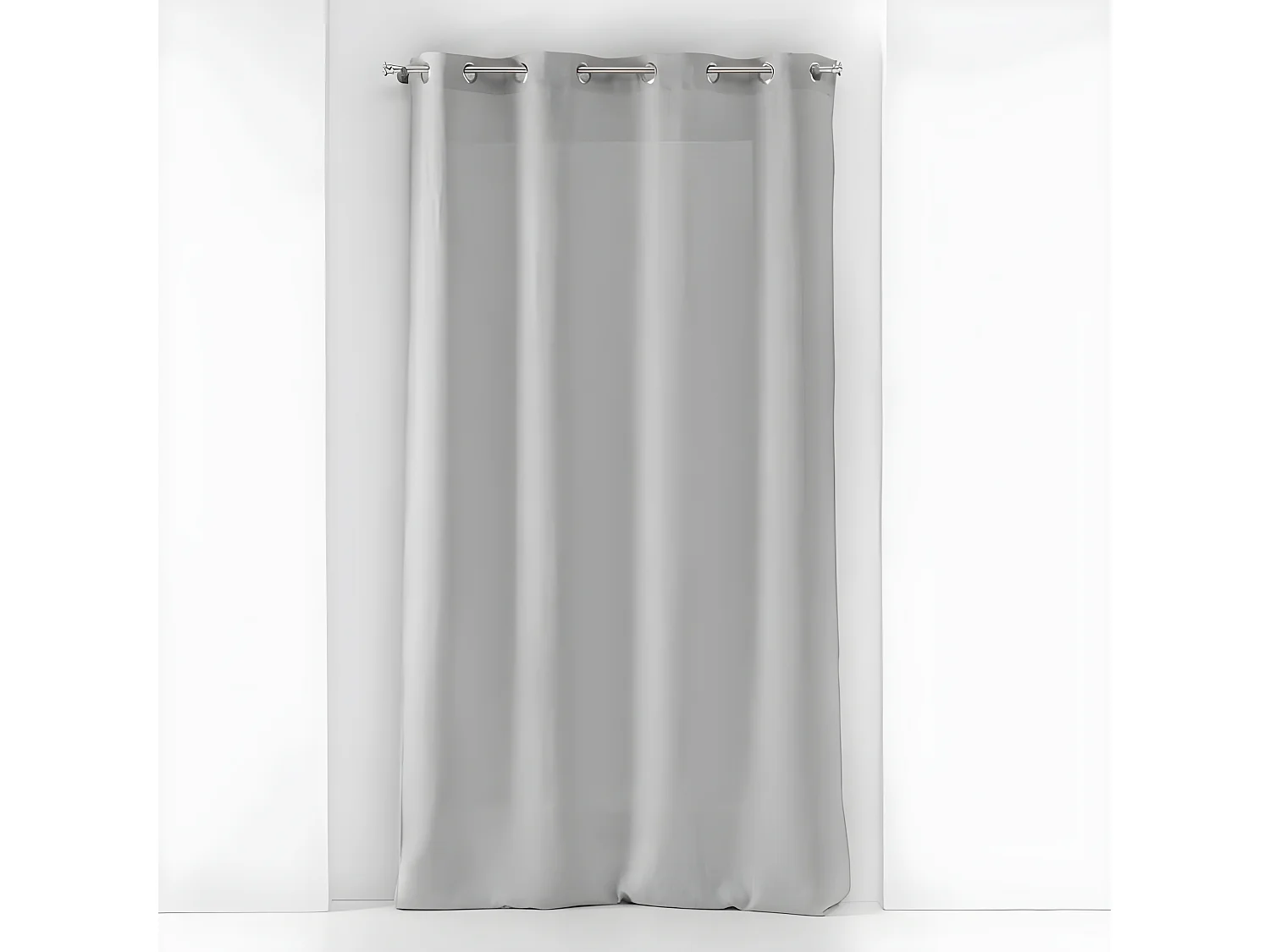 Rideau Voilage à Œillets "Soane" 140x180cm Gris