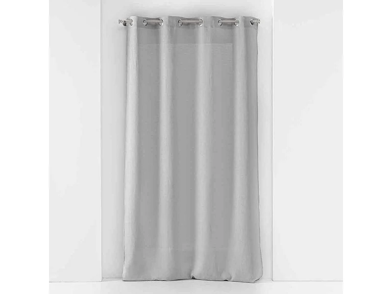 Rideau Voilage à Œillets "Soane" 140x180cm Gris