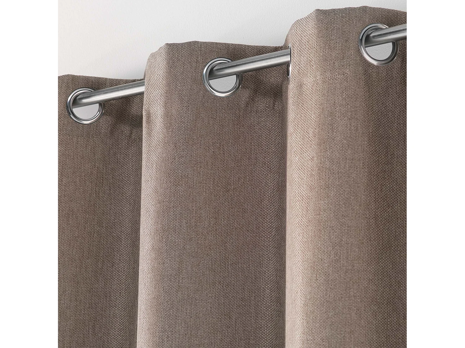 Rideau Occultant "Tramina" 135x240cm Noisette