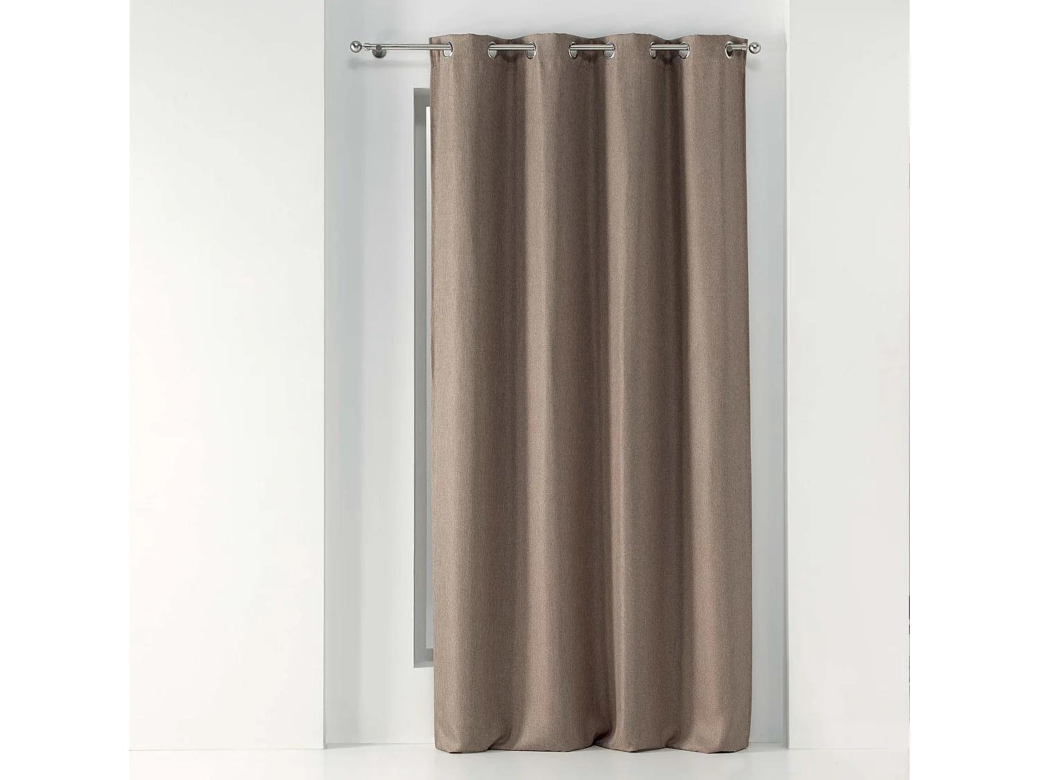 Rideau Occultant "Tramina" 135x240cm Noisette