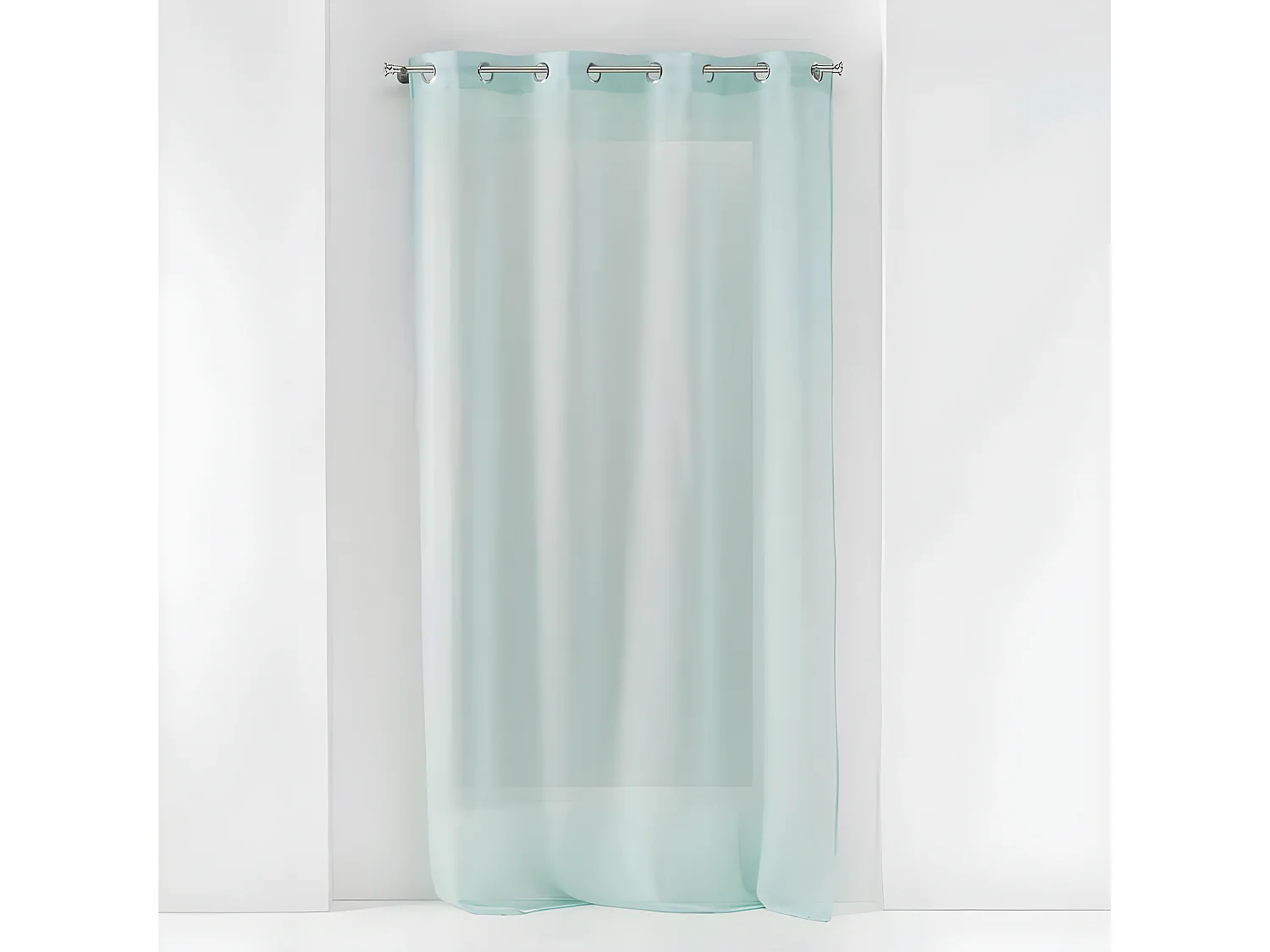 Rideau Voilage à Œillets "Sandra" 140x280cm Menthe