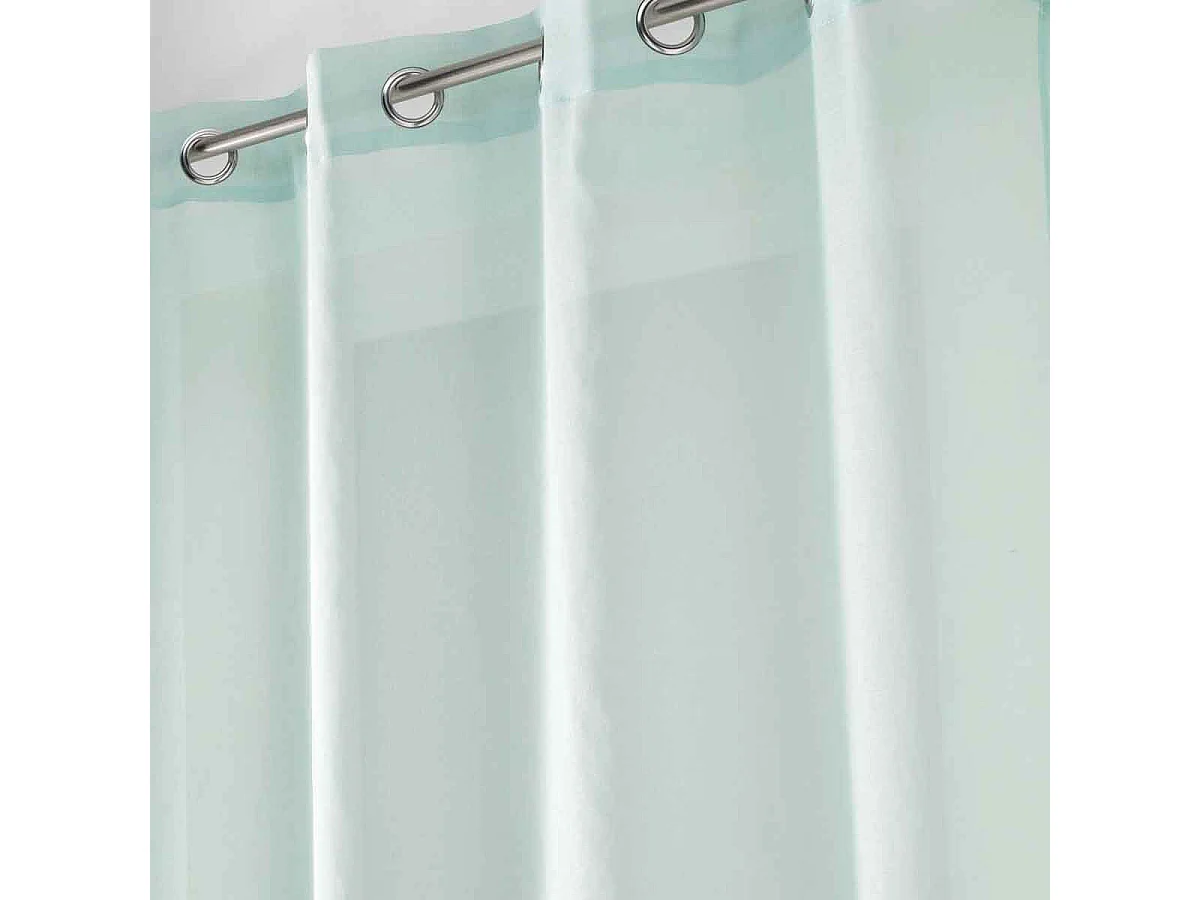 Rideau Voilage à Œillets "Sandra" 140x280cm Menthe