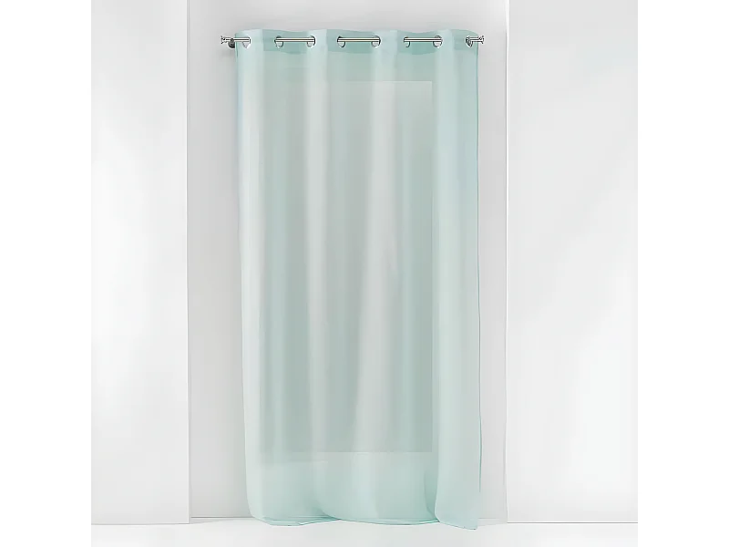 Rideau Voilage à Œillets "Sandra" 140x280cm Menthe