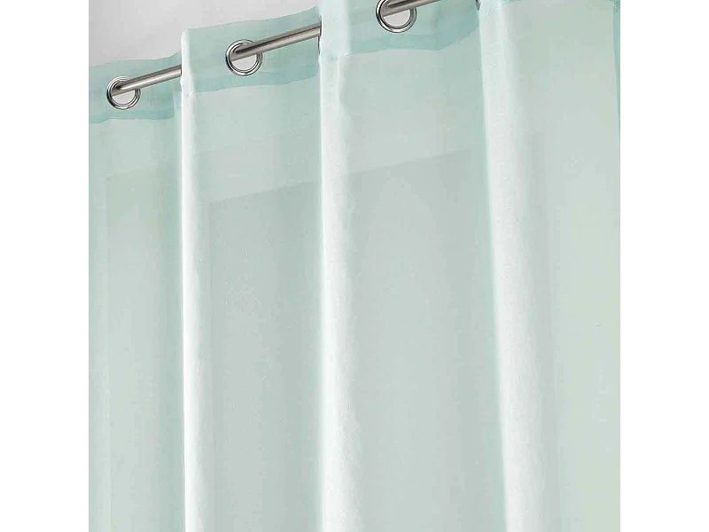 Rideau Voilage à Œillets "Sandra" 140x280cm Menthe