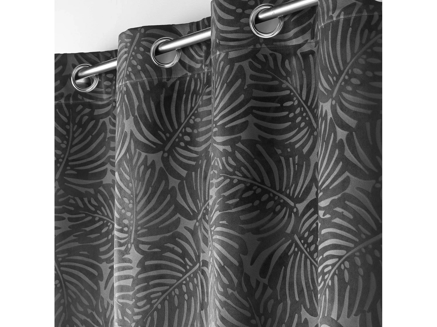 Cortina opaca de terciopelo en relieve 140 x 240 cm