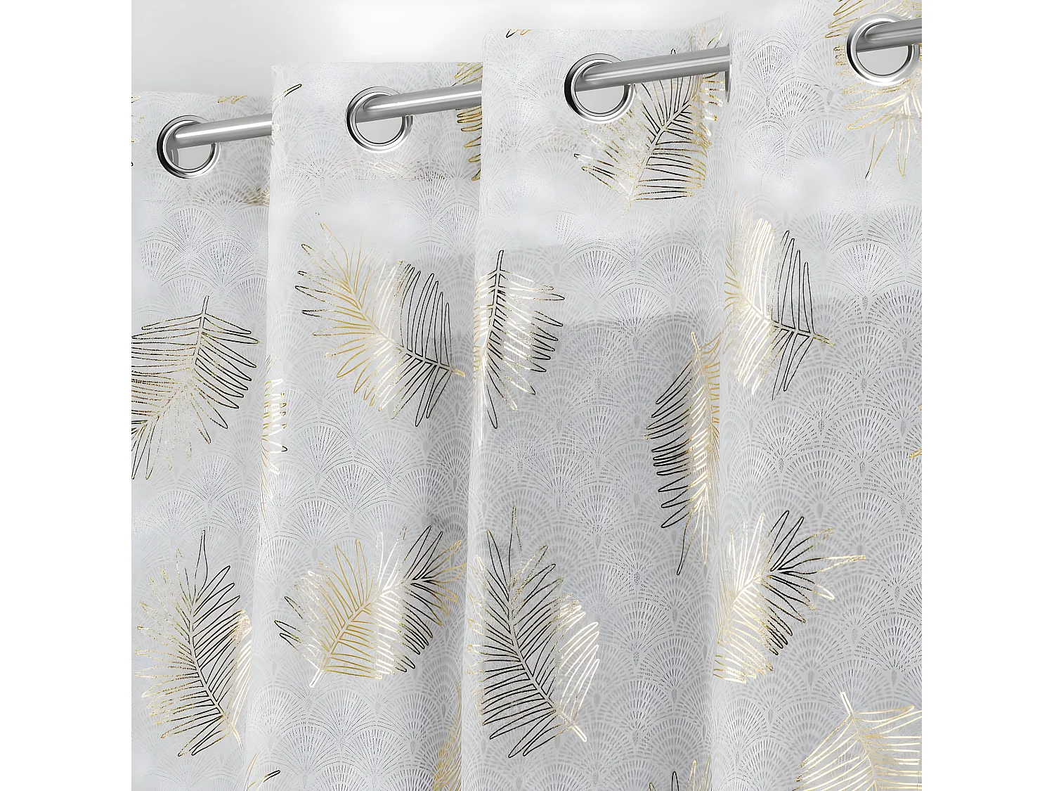 Rideau Voilage "Sunny Gold" 140x240cm Or