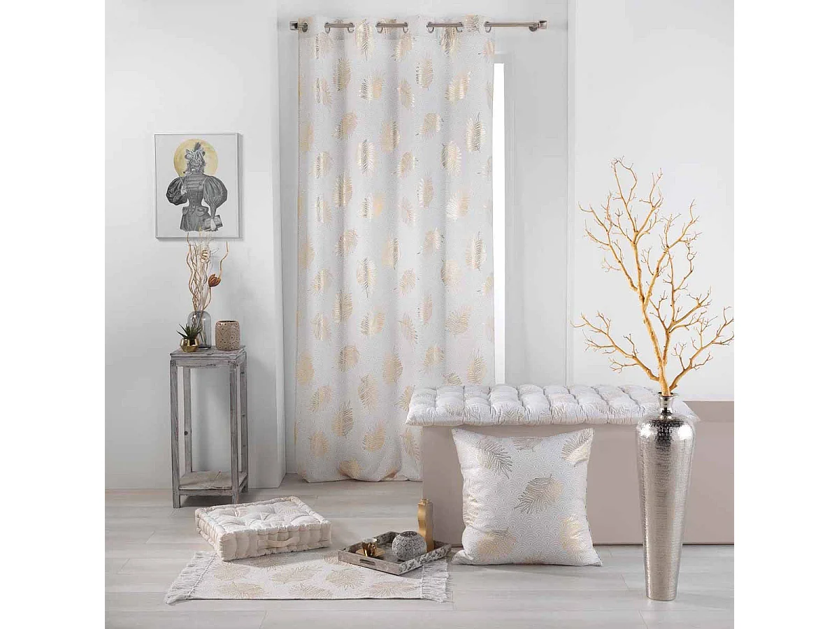 Rideau Voilage "Sunny Gold" 140x240cm Or