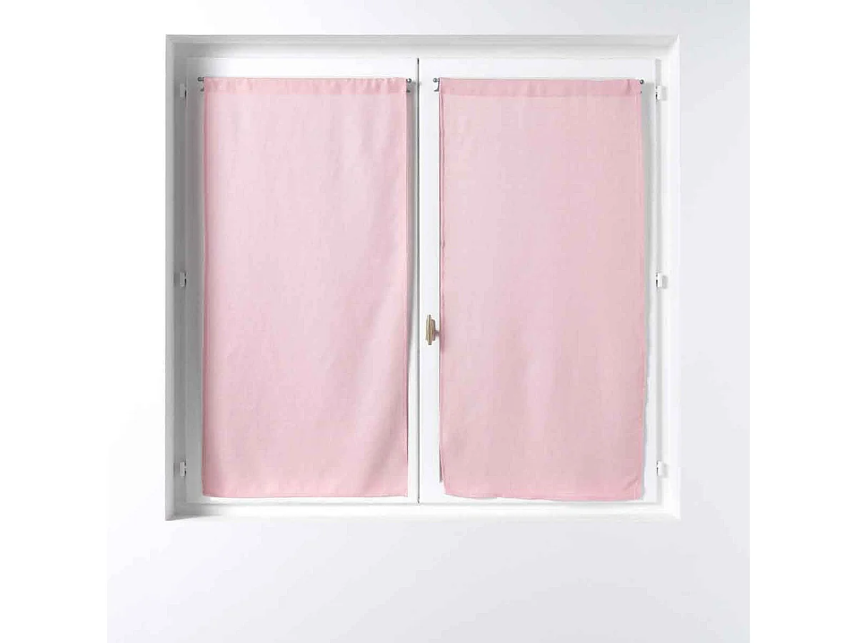 Paire de Voilages "Soane" 60x120cm Rose