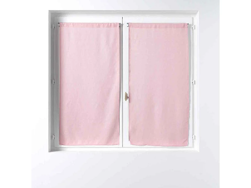Paire de Voilages "Soane" 60x120cm Rose