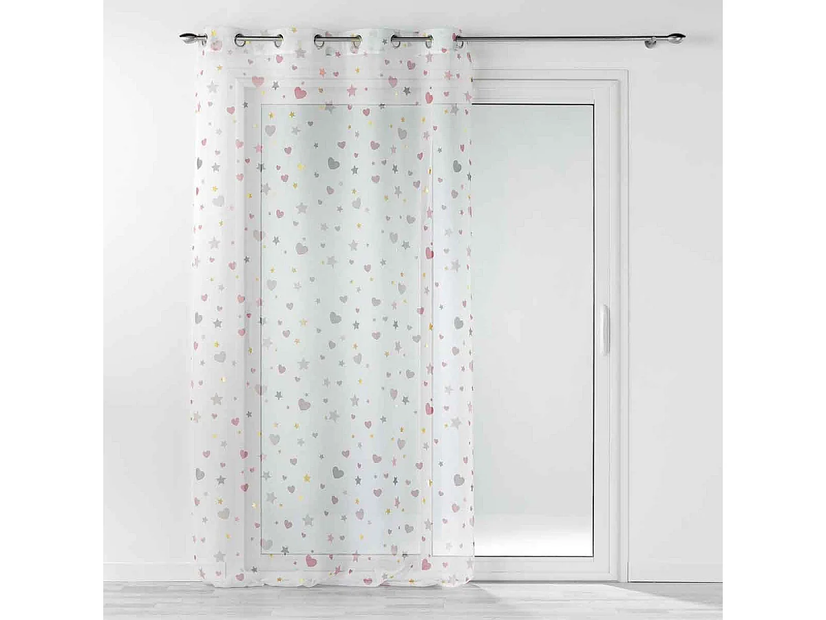 Rideau Voilage "Céleste" 140x280cm Blanc