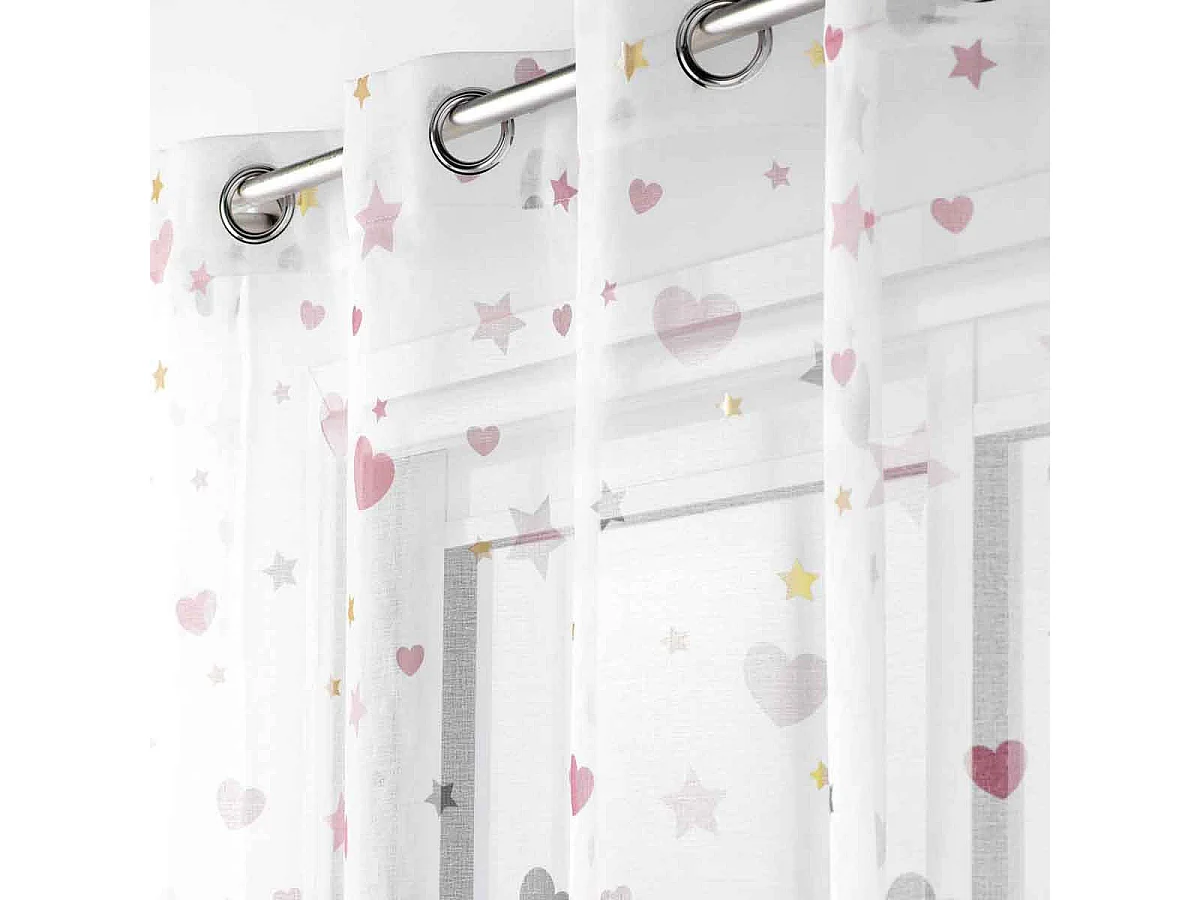 Rideau Voilage "Céleste" 140x280cm Blanc