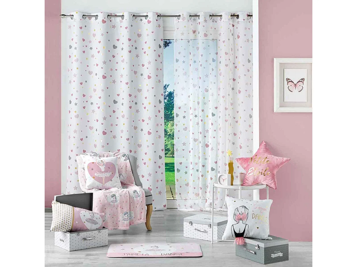 Rideau Voilage "Céleste" 140x280cm Blanc