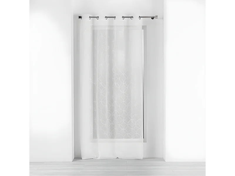 Rideau Voilage à Œillets "Olympia" 140x240cm Blanc