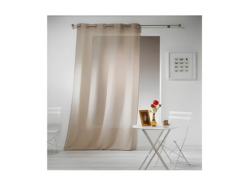 Rideau Voilage "Haltona" 140x240cm Noisette