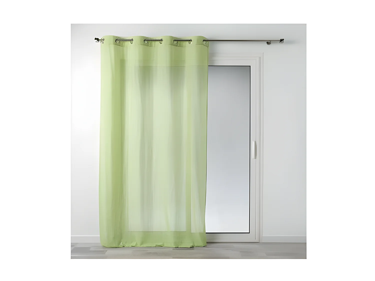 Rideau Voilage à Œillets "Mitsy" 140x240cm Vert