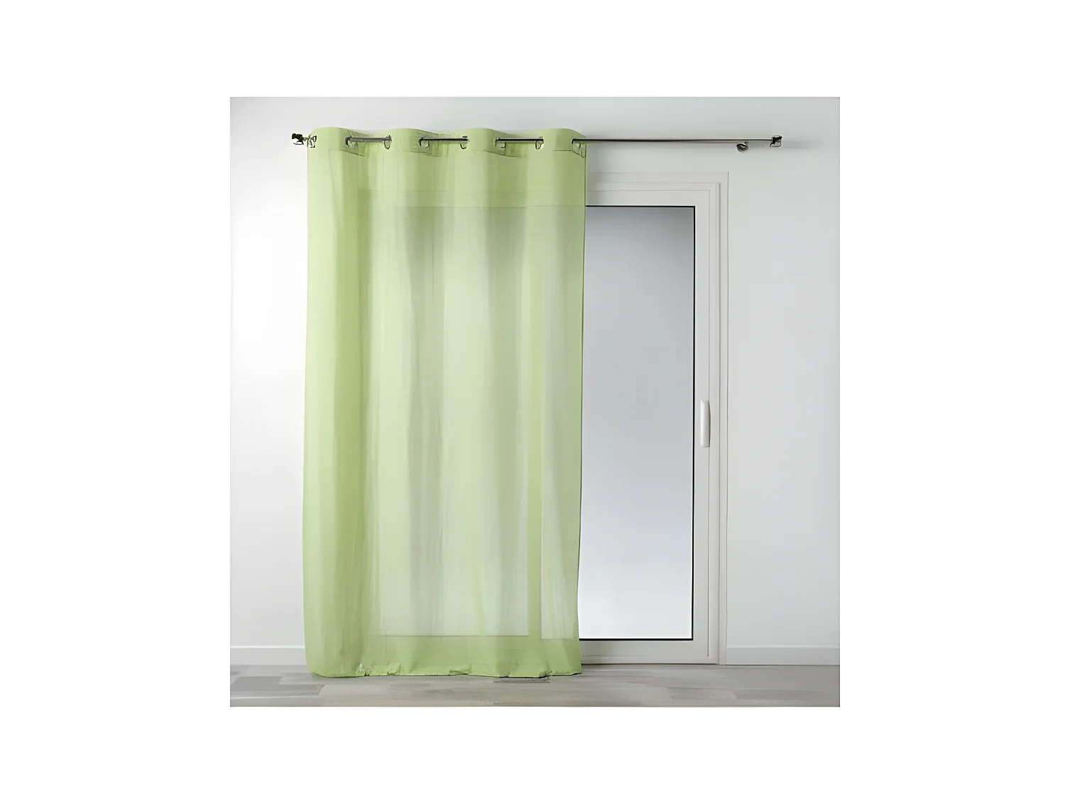 Rideau Voilage à Œillets "Mitsy" 140x240cm Vert