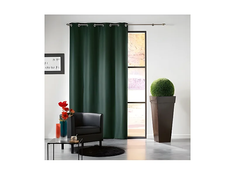Rideau Occultant "Mezzo" 140x240cm Vert