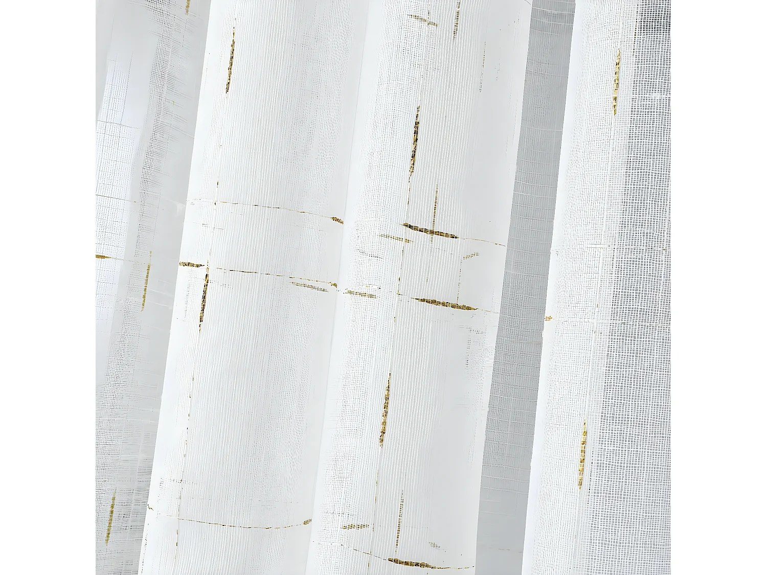 Rideau Voilage à Œillets "Dixiea" 140x240cm Or