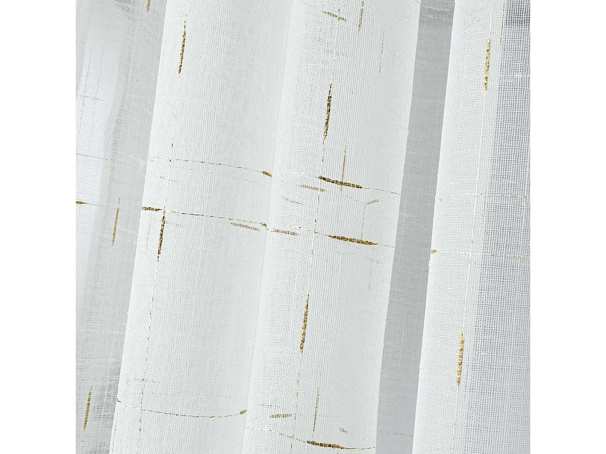 Rideau Voilage à Œillets "Dixiea" 140x240cm Or