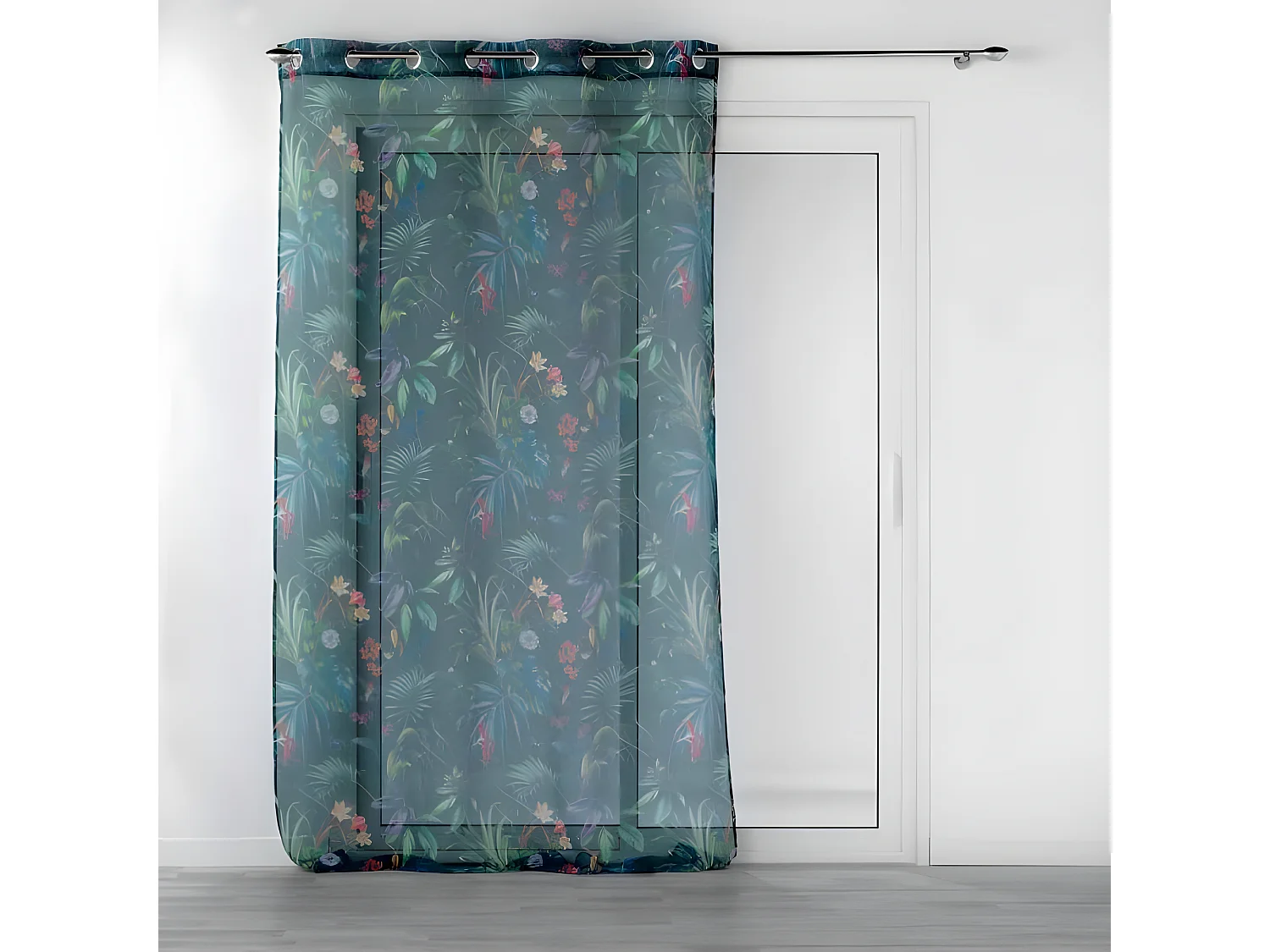 Rideau Voilage à Œillets "Féerie" 140x240cm Émeraude