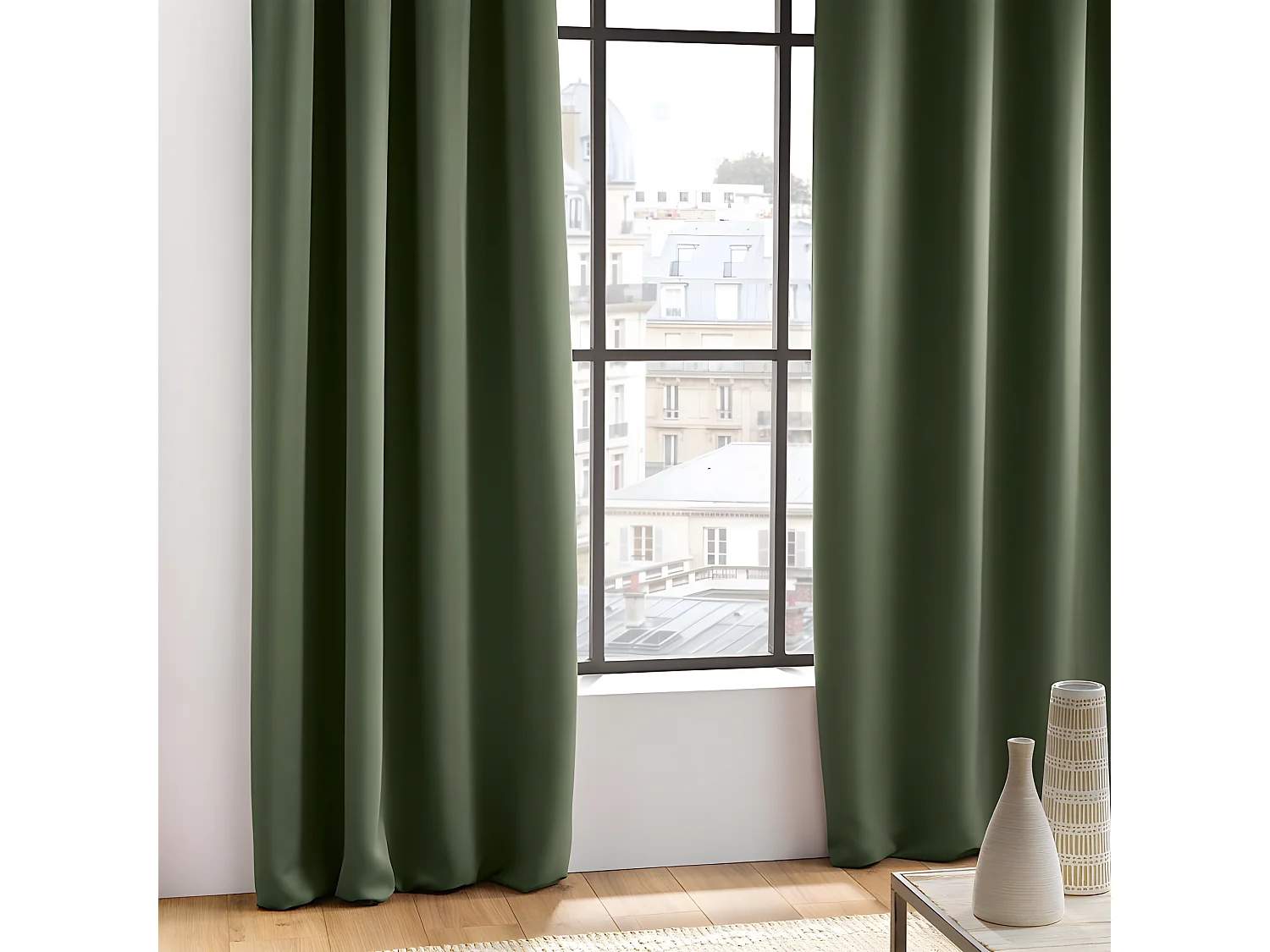 Rideau Occultant "Occult" 135x280cm Kaki