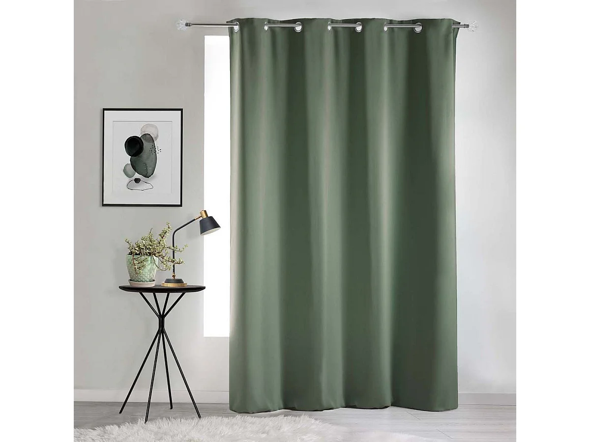 Rideau Occultant "Occult" 135x280cm Kaki