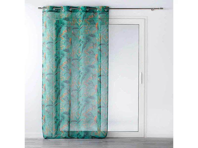 Rideau Voilage à Œillets "Panis" 140x240cm Bleu