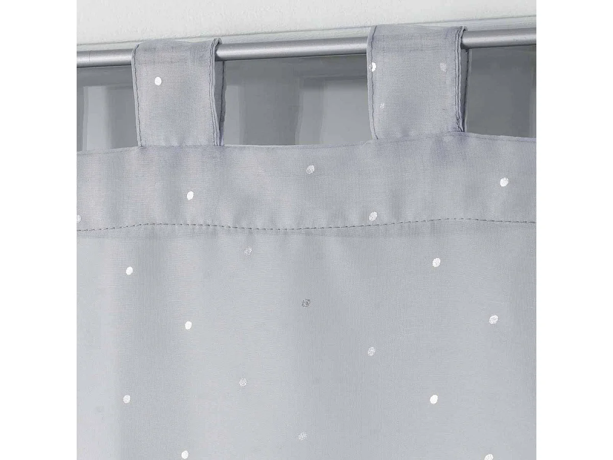 Paire de Voilages "Orion" 60x90cm Gris