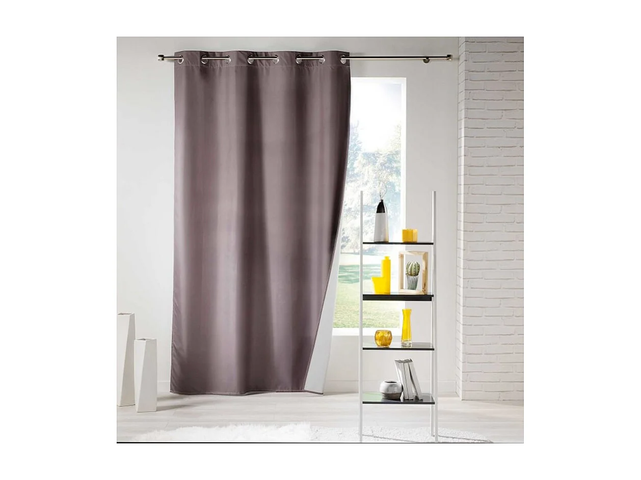 Rideau Isolant à Œillets "Icemount" 140x260cm Taupe