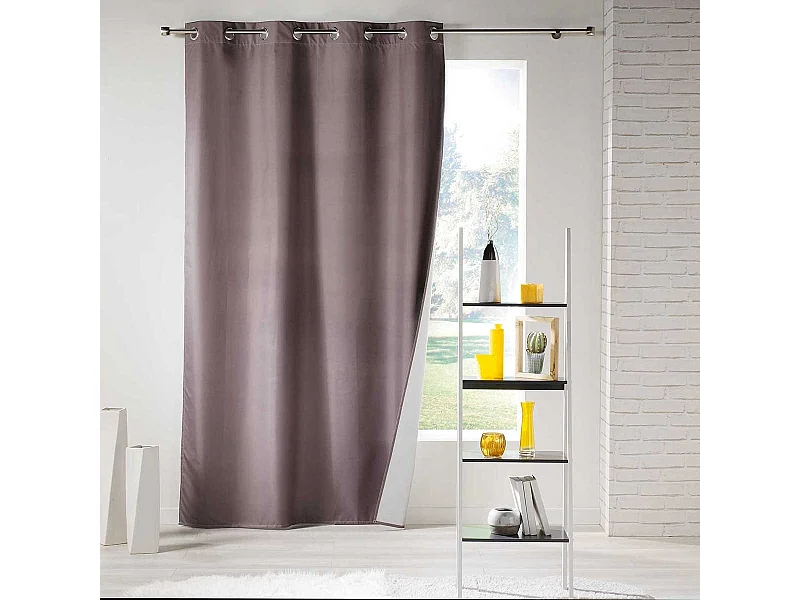 Rideau Isolant à Œillets "Icemount" 140x260cm Taupe