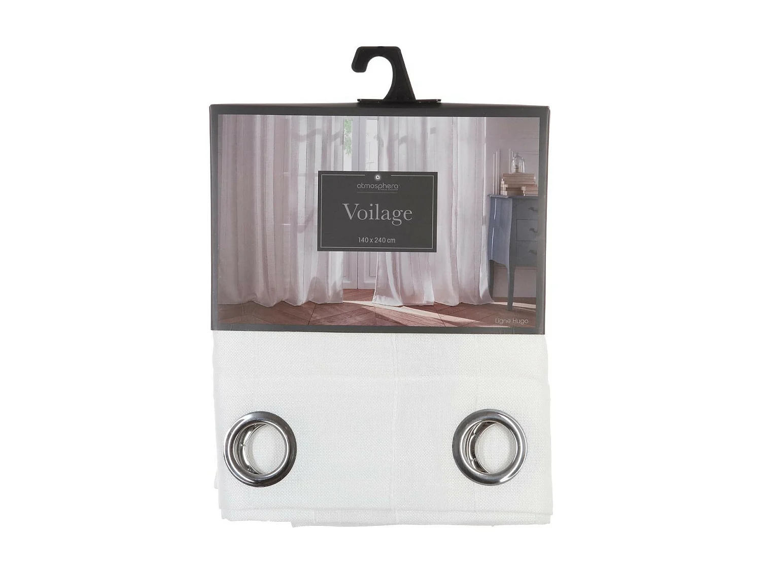 Rideau Voilage "Hugo" 140x240cm Blanc