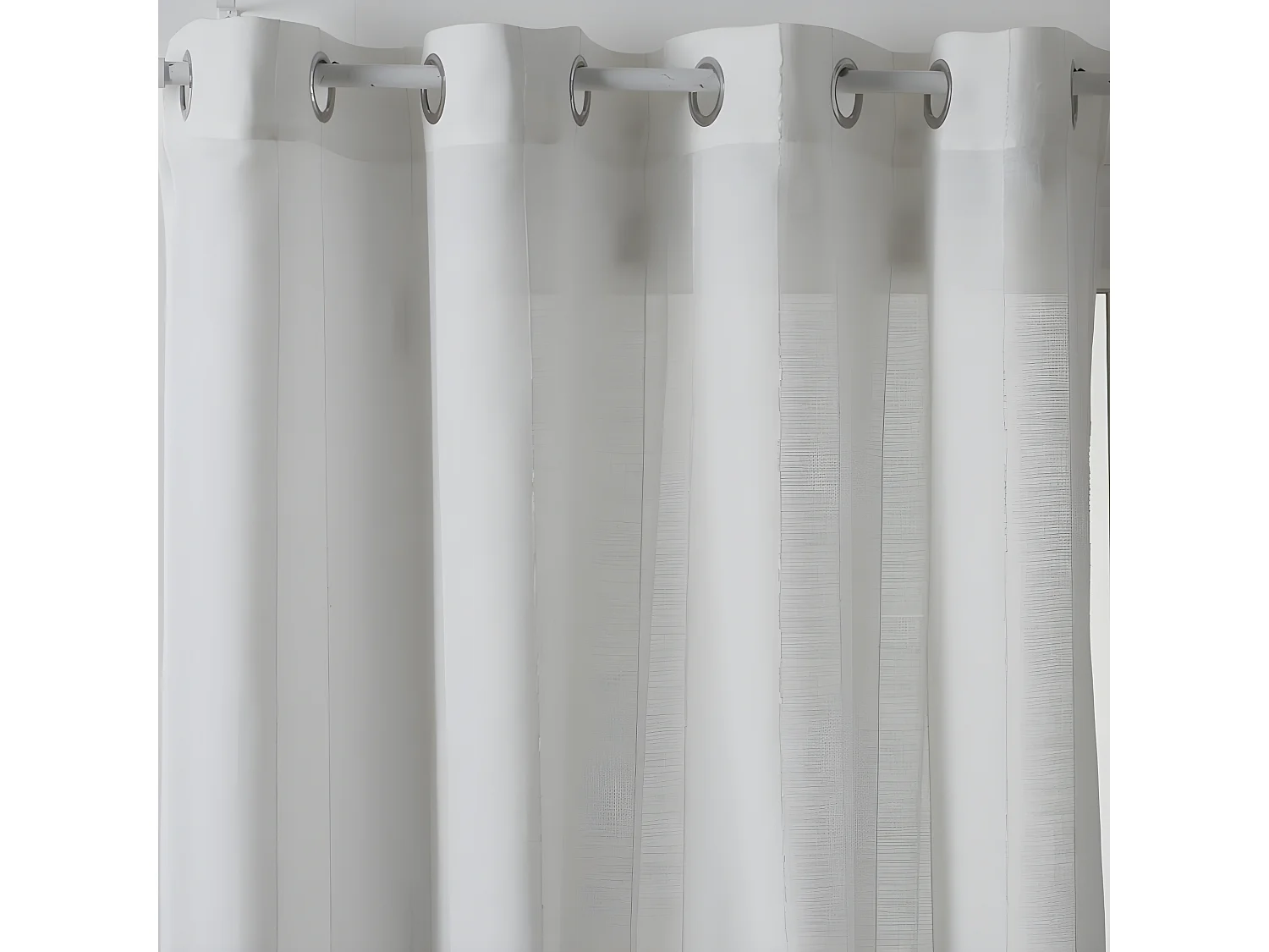 Rideau Voilage "Hugo" 140x240cm Blanc