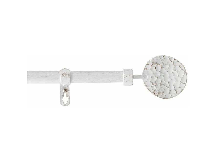 Kit Tringle Déco Extensible "Bullette" 120-210cm Blanc