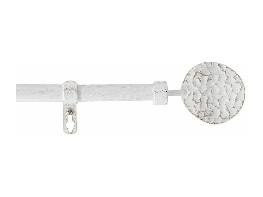 Kit Tringle Déco Extensible "Bullette" 120-210cm Blanc
